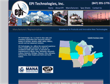 Tablet Screenshot of epitechnologies.com